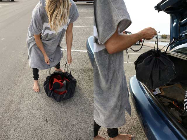 Using wetsuit dry-bag