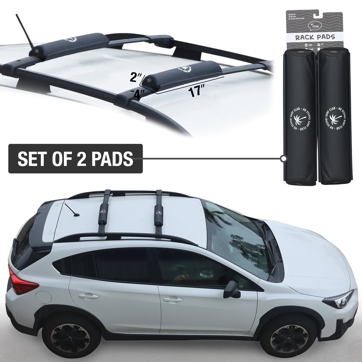 Set of 2 17" Rack Pads