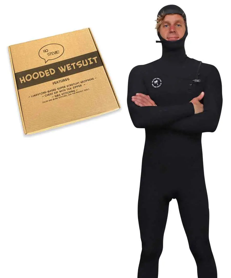 Men's Hooded 5/4mm Surfing Wetsuit – Ho Stevie!