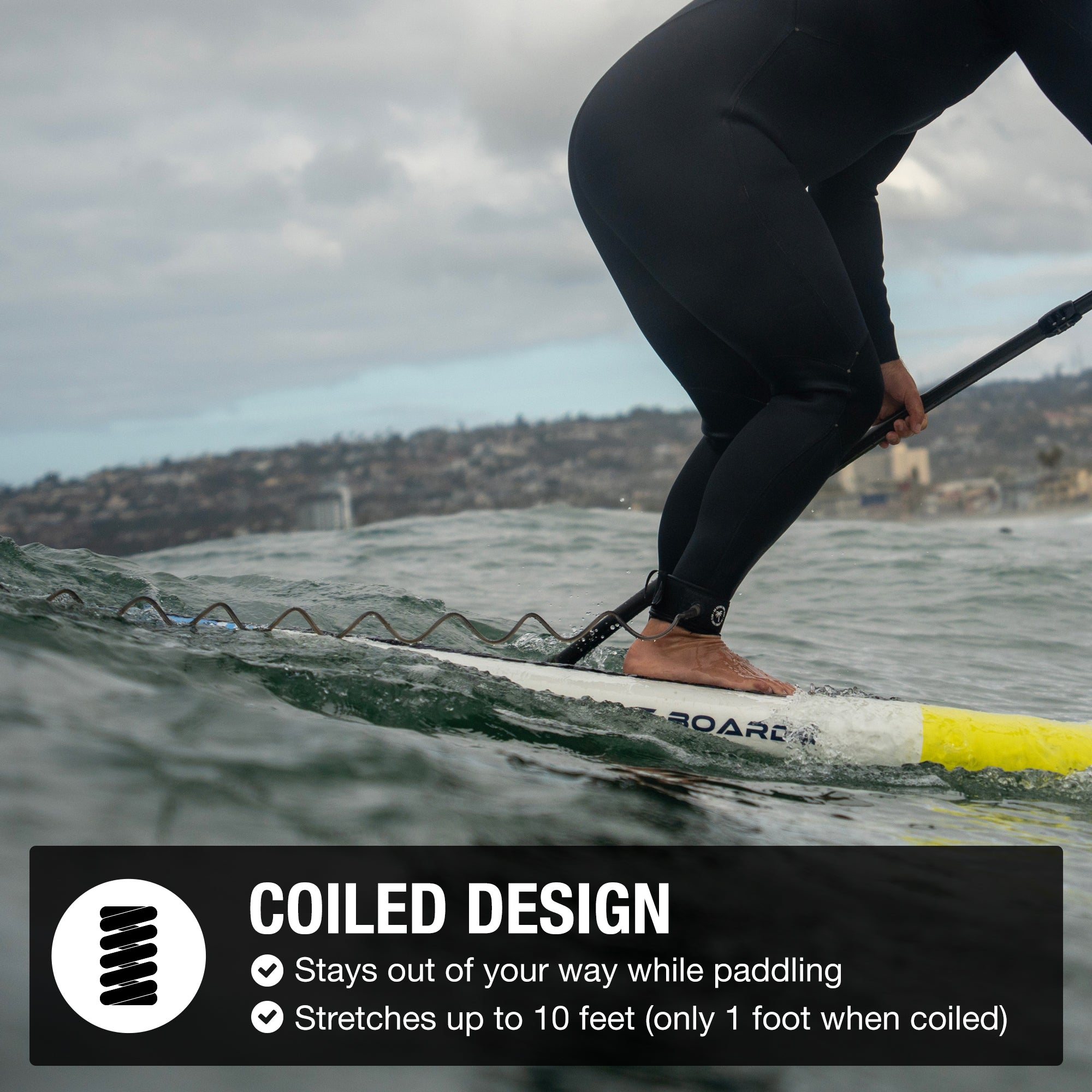 Coiled SUP Paddleboard Leash